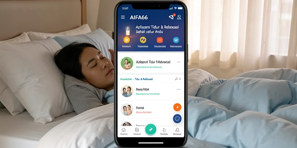 Antarmuka AIFA66 yang intuitif untuk tidur dan relaksasi.