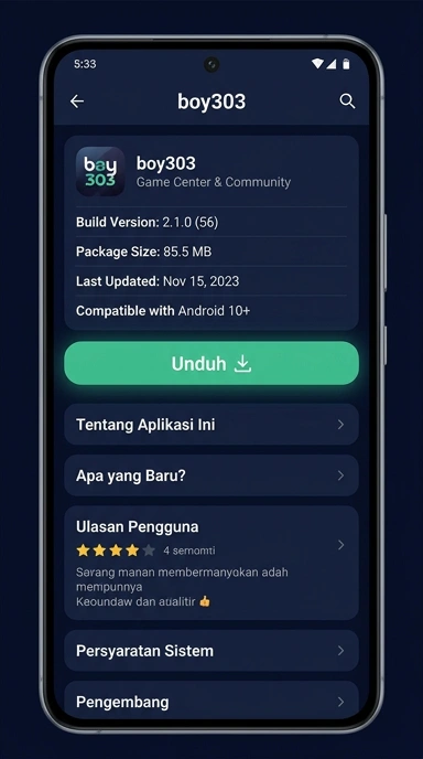 Download dan Instal APK boy303 di Android Anda